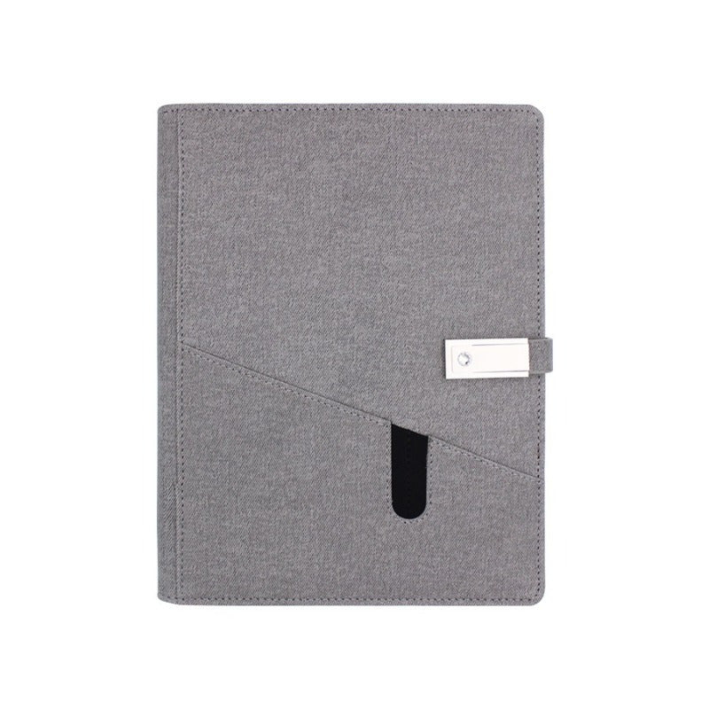 Premium Faux Leather Journal w/ Power Bank