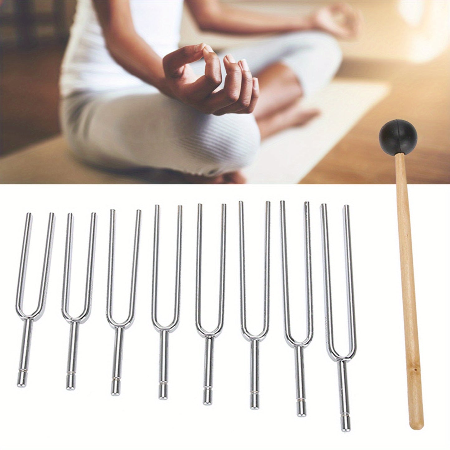 Steel Tuning Fork Set - Chakra Sound Healing