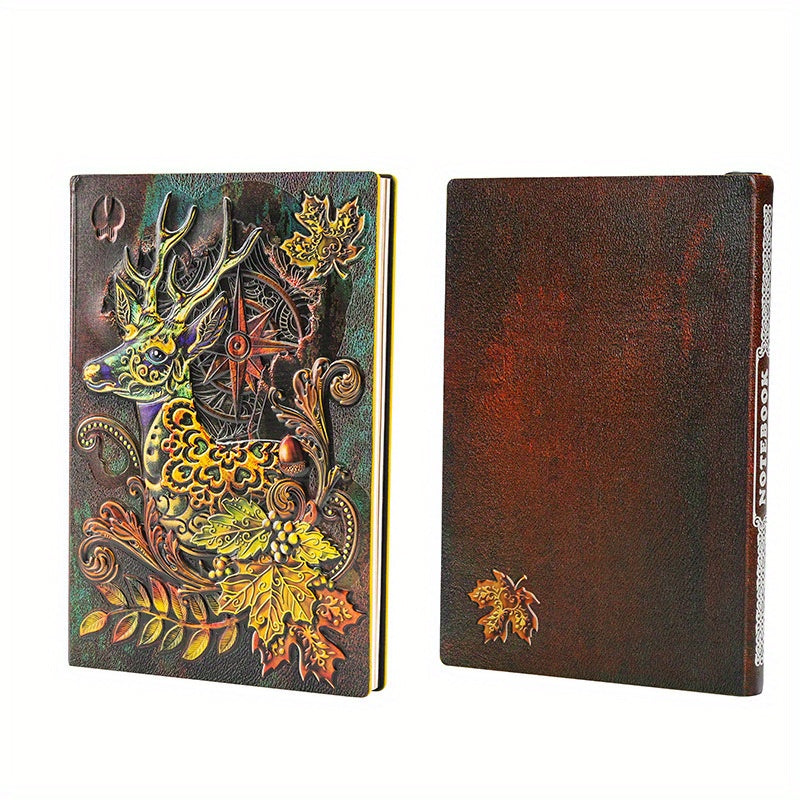 3D Deer Embossed Glossy Notebook