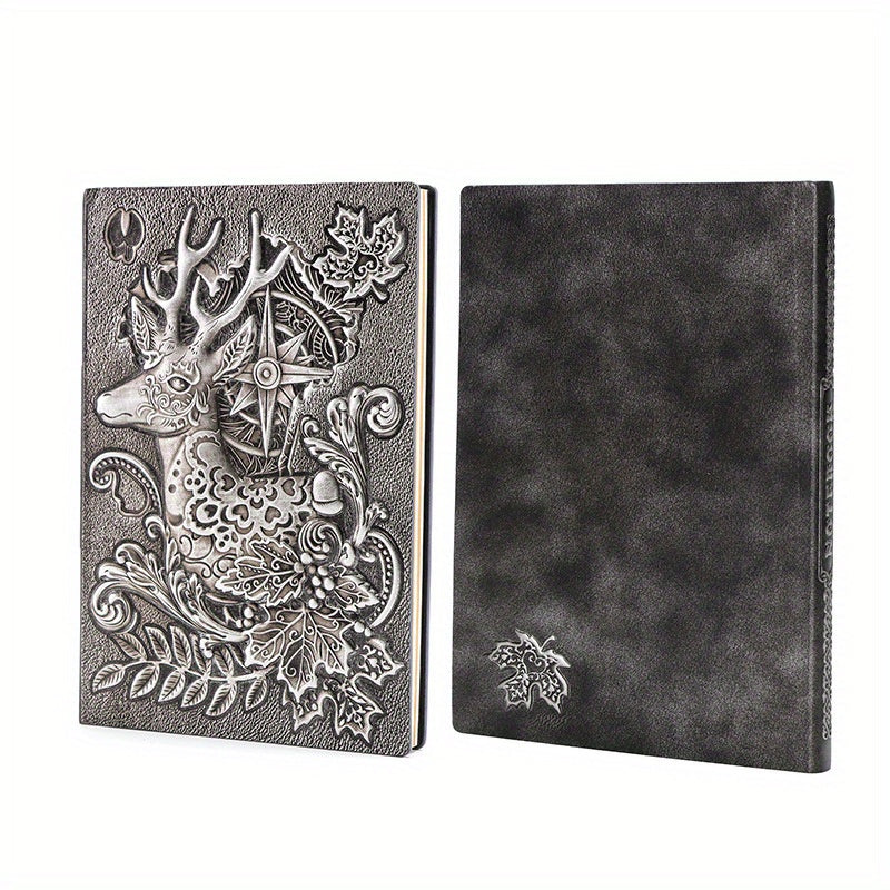 3D Deer Embossed Glossy Notebook