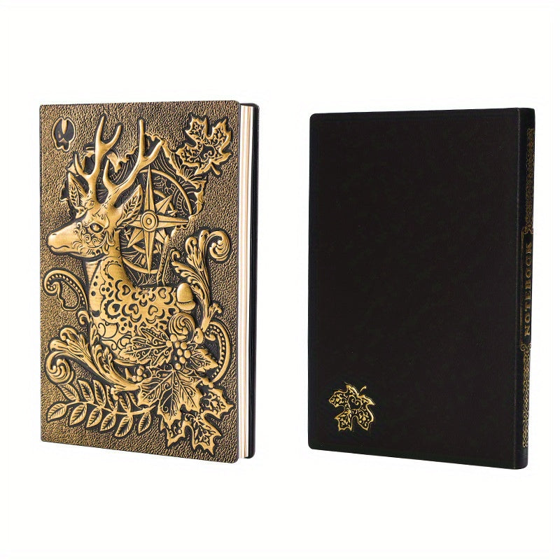 3D Deer Embossed Glossy Notebook