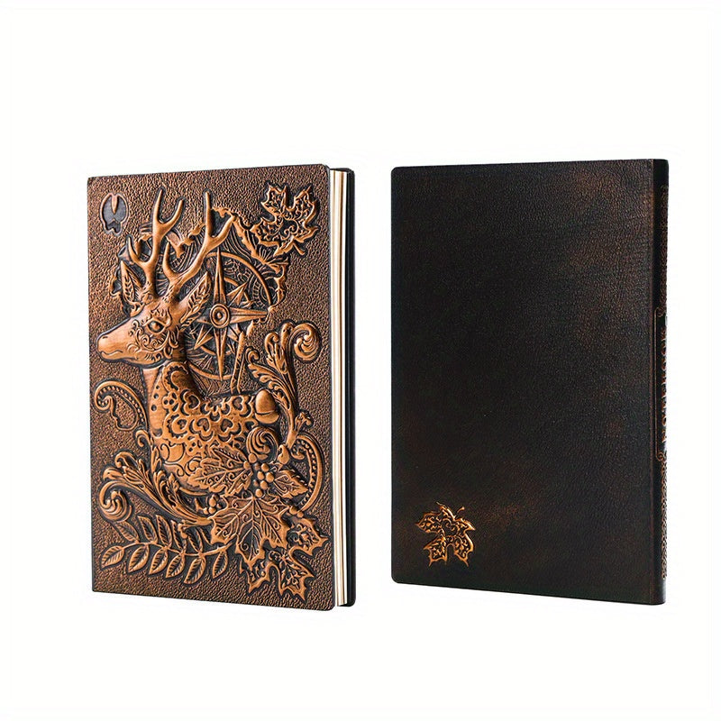 3D Deer Embossed Glossy Notebook