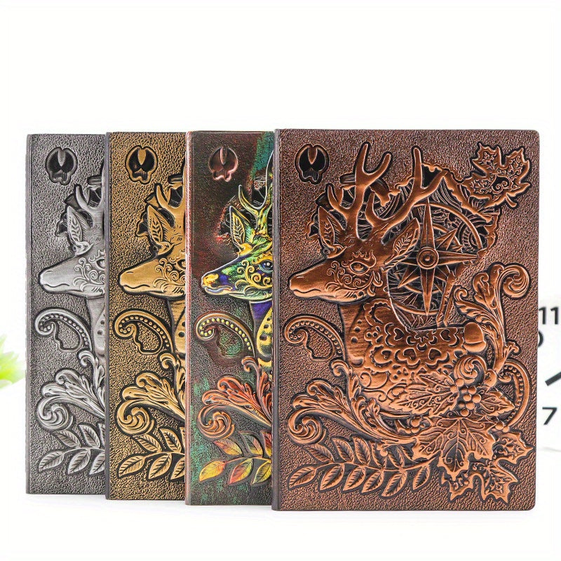 3D Deer Embossed Glossy Notebook