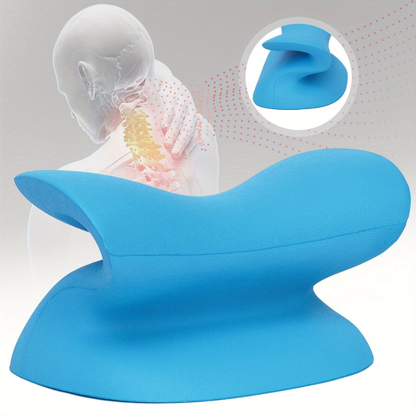 Neck Stretcher W/ Magnetic Therapy Pillowcase for Neck & TMJ Pain Relief