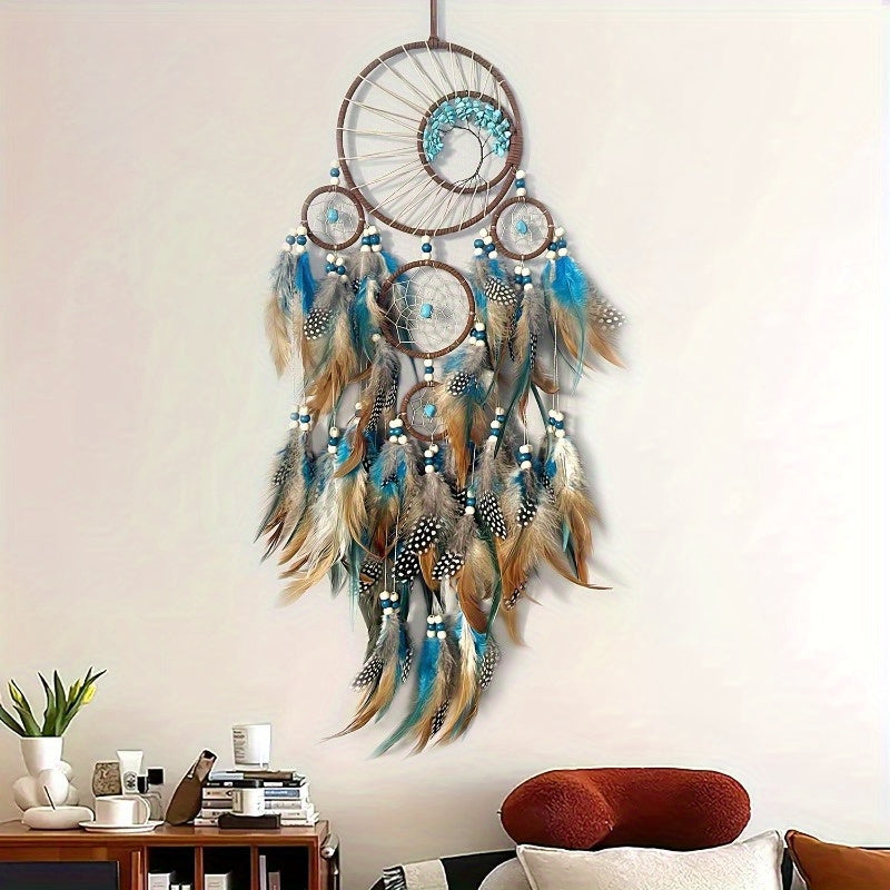 Handcrafted Bohemian Turquoise Tree of Life Dream Catcher