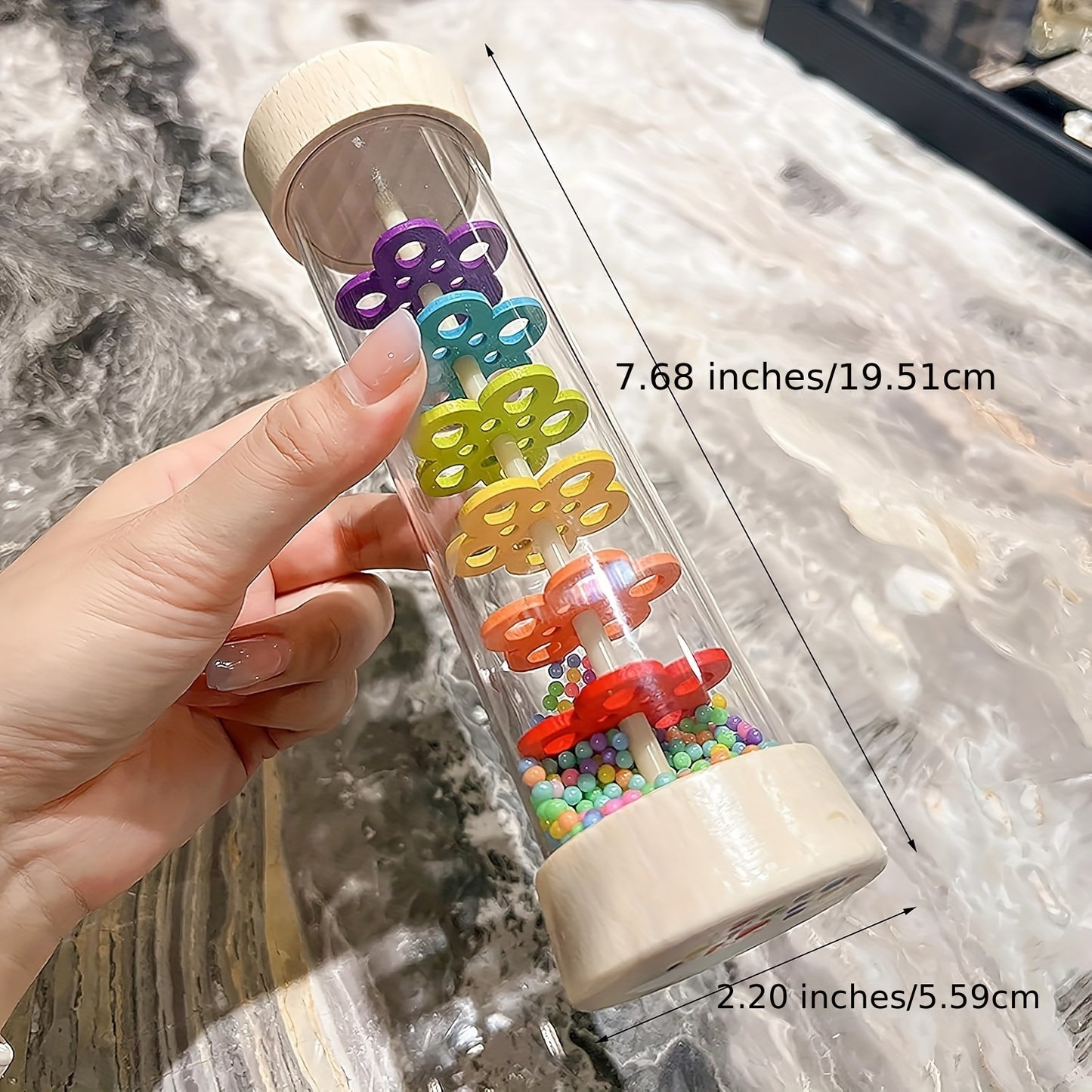 2pcs Wooden Rain Sticks