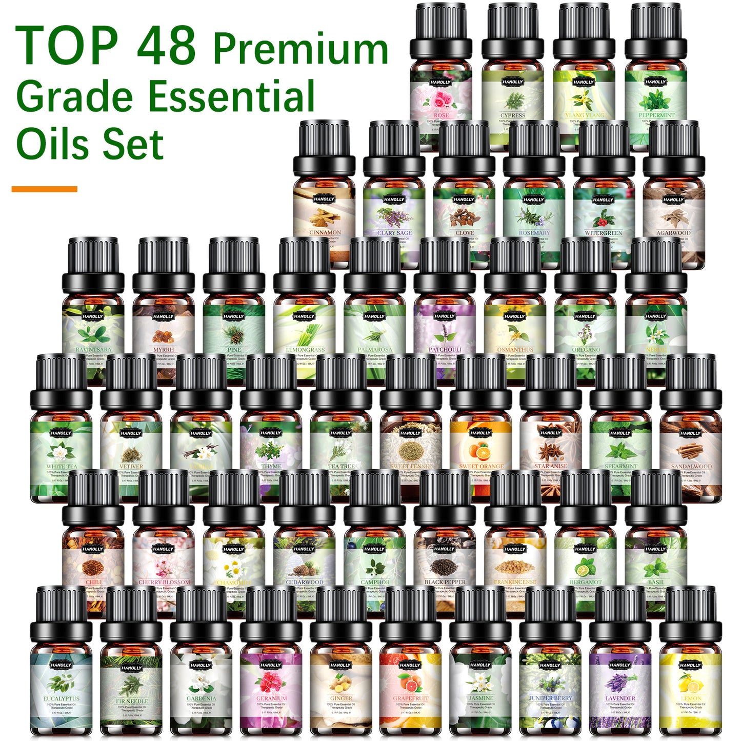 48 X 5ML Essential Oils Set