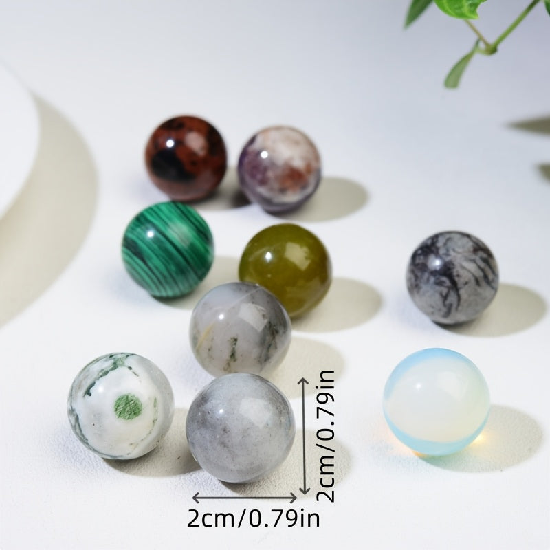 12pcs 20Mm Spherical Natural Crystals