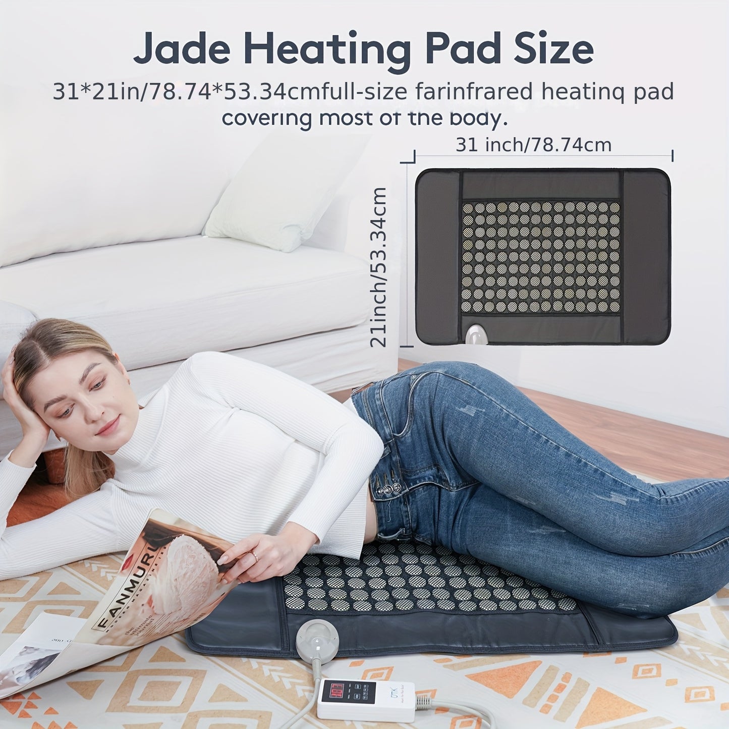 Far Infrared Jade Heating Pad For Pain