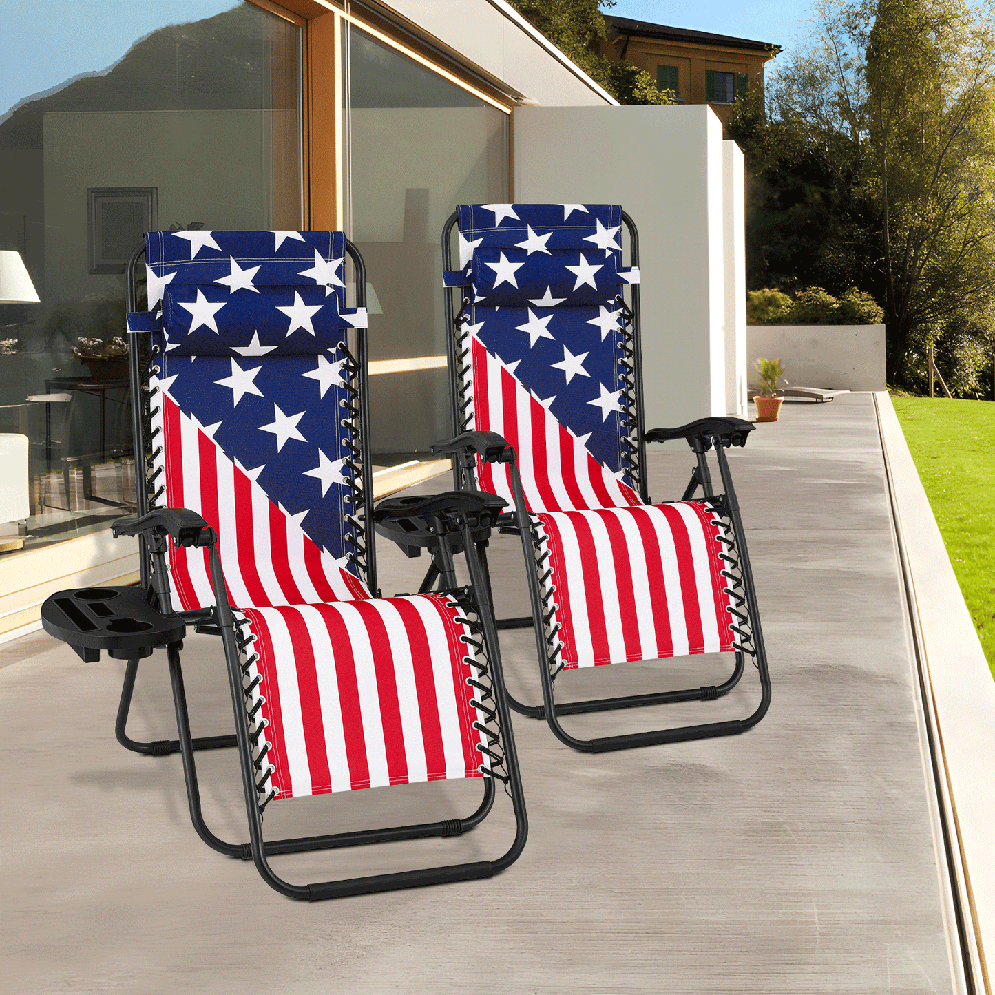 Patriotic Zero Gravity Chair - Great For Reiki