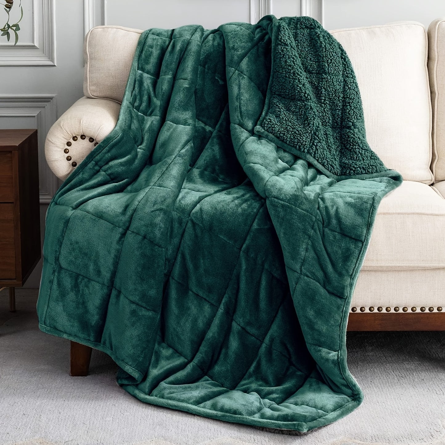 Cozy Shearling Weighted Anxiety Blanket - Multiple Colors/Sizes