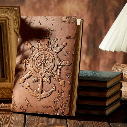 3D Retro European-style Embossed Journal