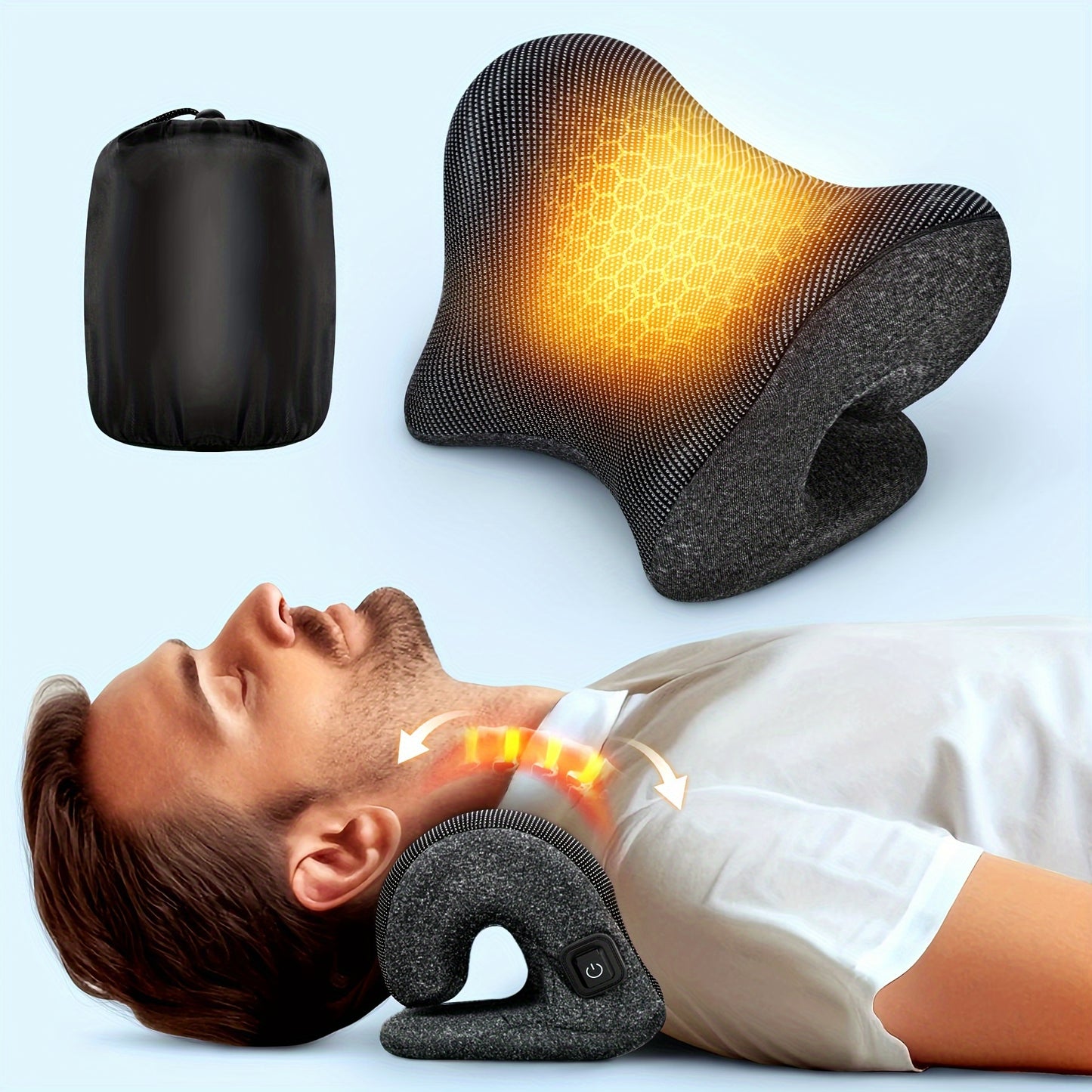 Adjustable Electric Graphene Heated Neck Massager