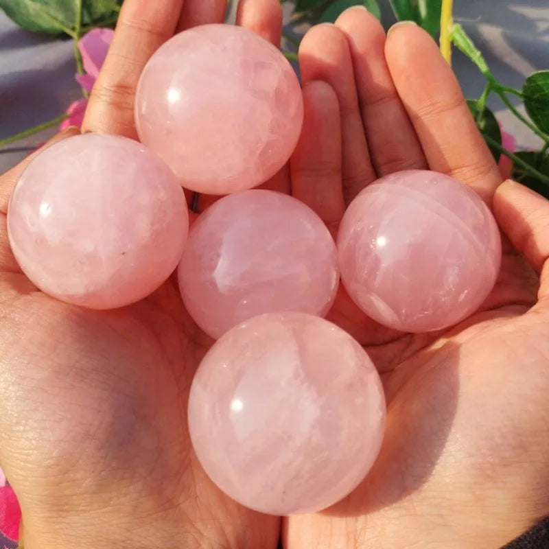 Natural Rose Quartz Sphere Ball