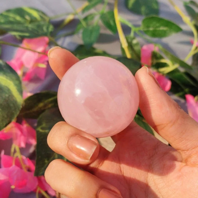 Natural Rose Quartz Sphere Ball