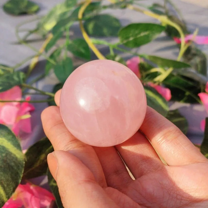 Natural Rose Quartz Sphere Ball