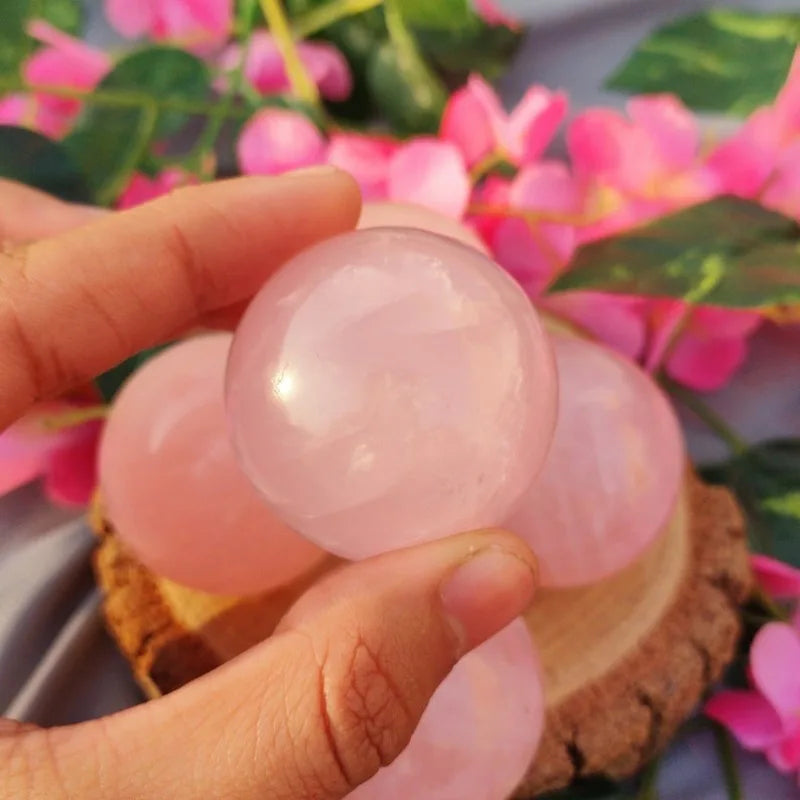 Natural Rose Quartz Sphere Ball