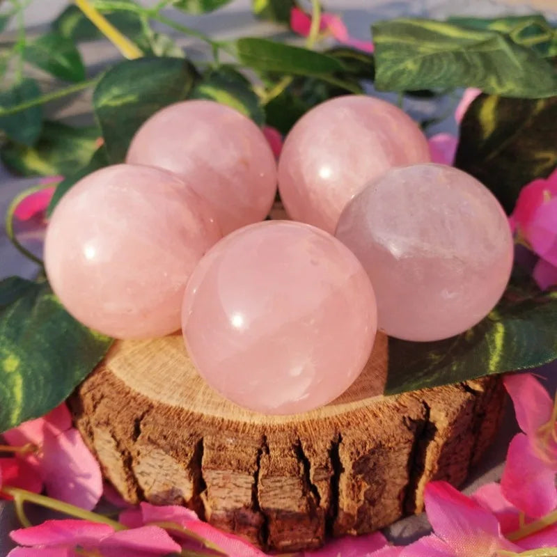 Natural Rose Quartz Sphere Ball