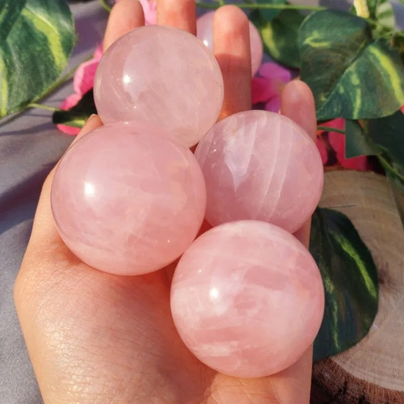 Natural Rose Quartz Sphere Ball