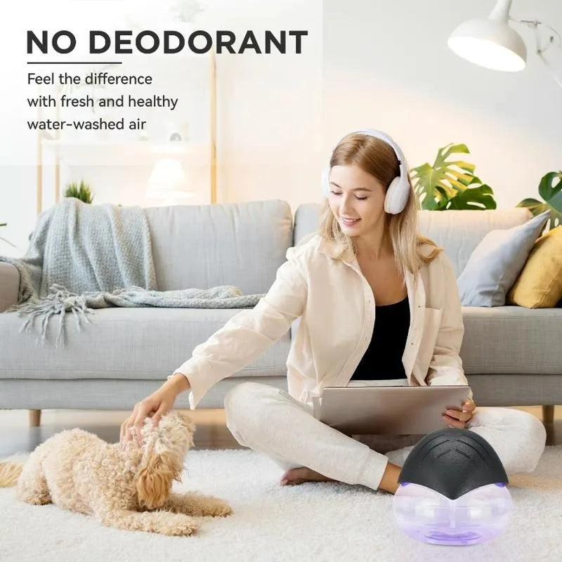 Air Purifier Essential Oil Diffuser W/ Oils & LEDs