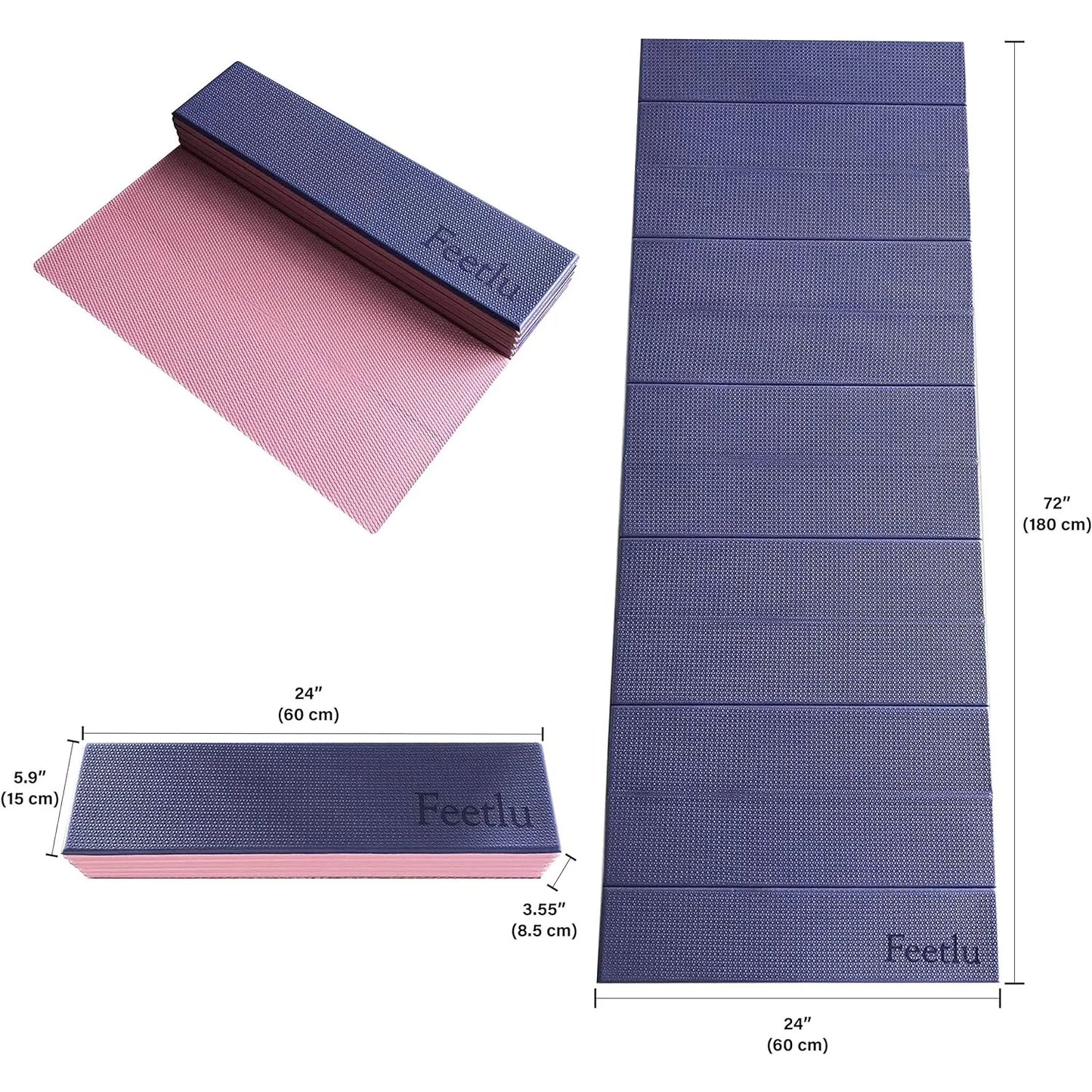 Lightweight Anti-Slip Foldable Yoga Mat