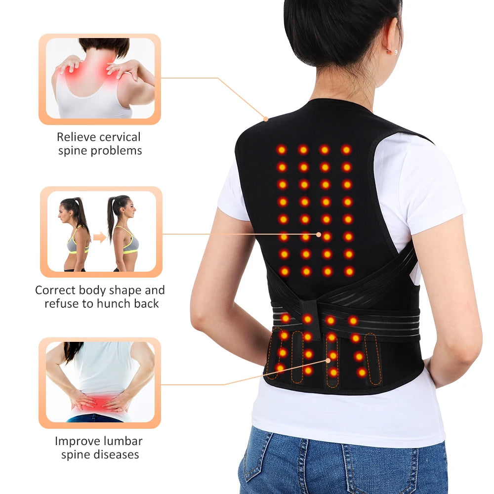 Magnetic Therapy Heating Shoulder Wrap Back Posture Corrector