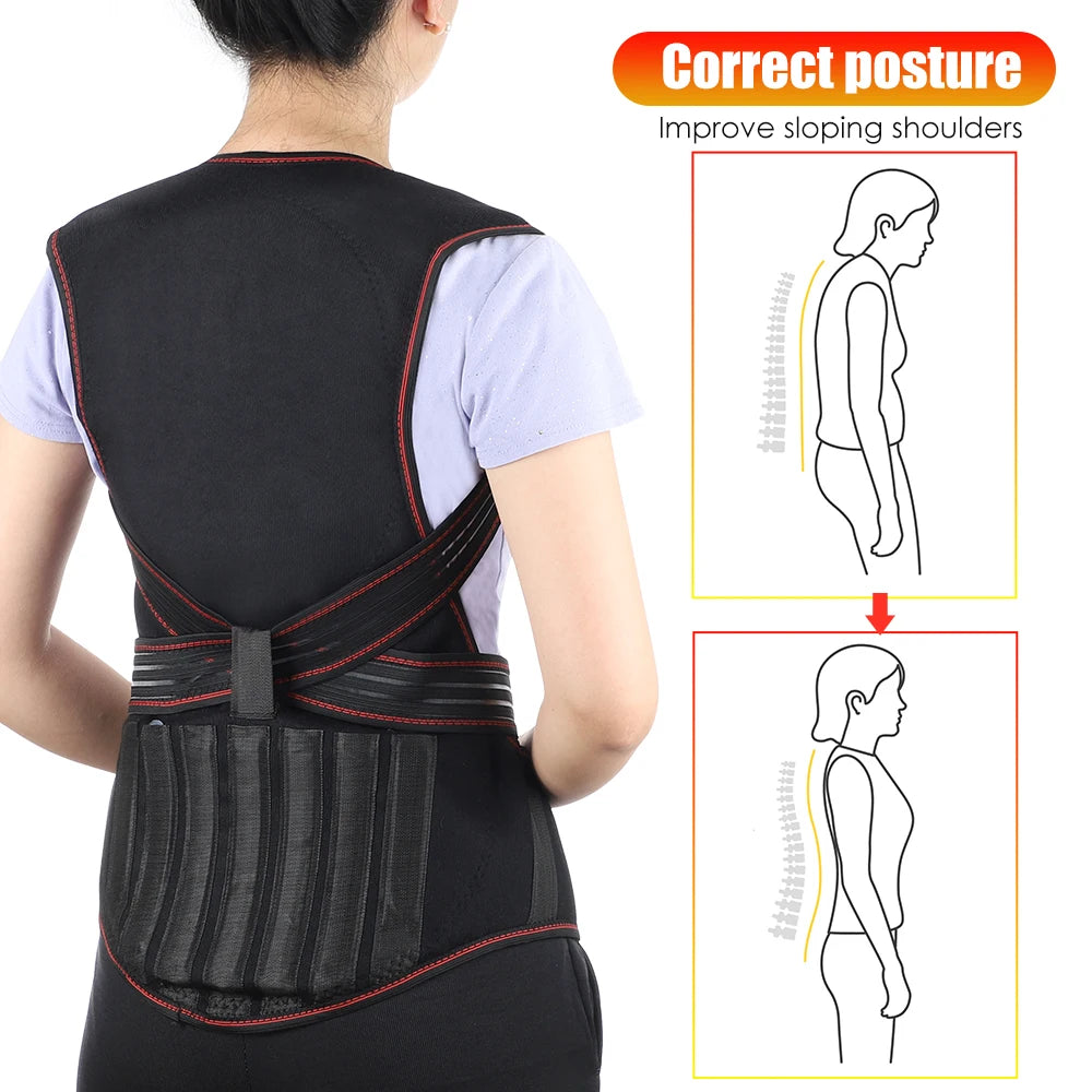 Magnetic Therapy Heating Shoulder Wrap Back Posture Corrector