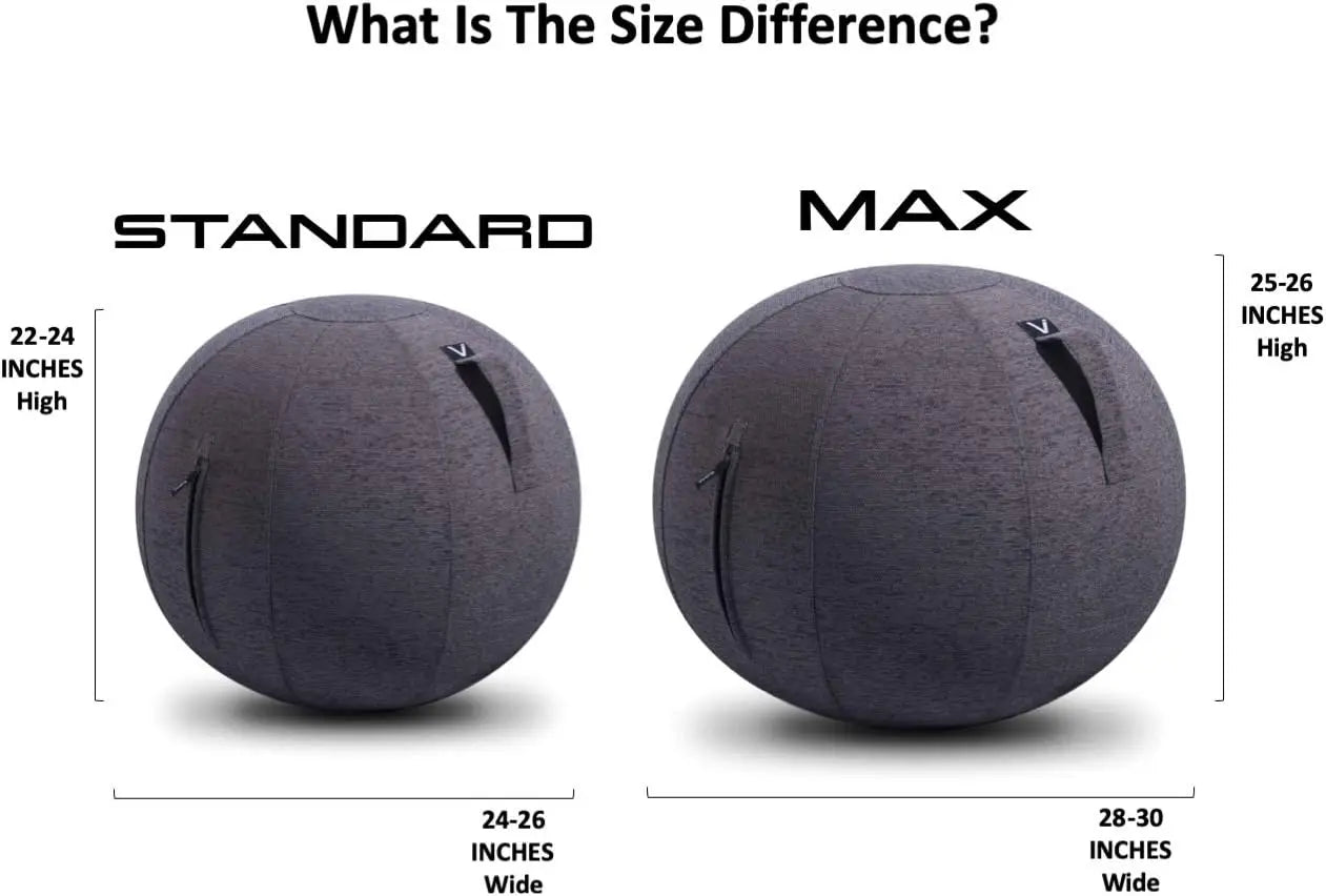 Max Size Felt Yoga Ball Chair, For Tall