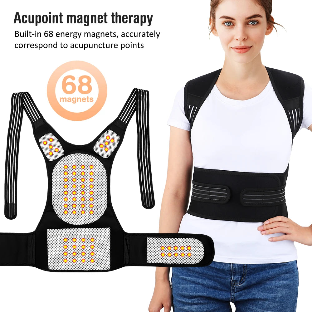 Magnetic Therapy Heating Shoulder Wrap Back Posture Corrector