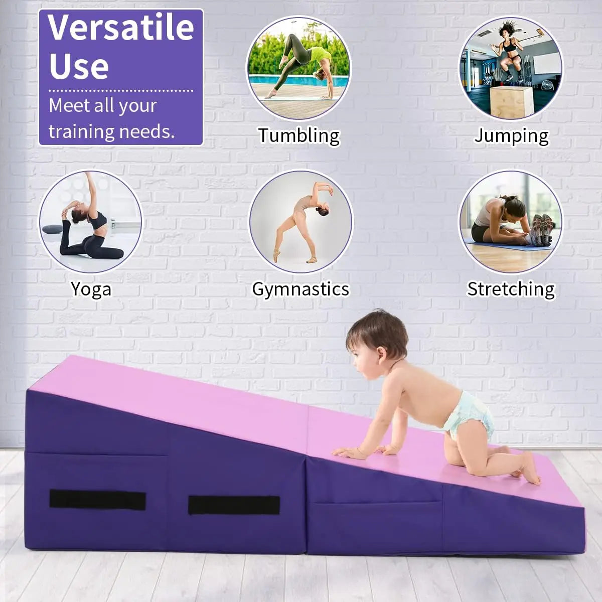 Yoga Gymnastics Folding Incline Mats 48"x24"