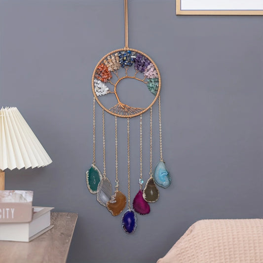 Tree of Life Wind Chimes w/ Chakra Stones