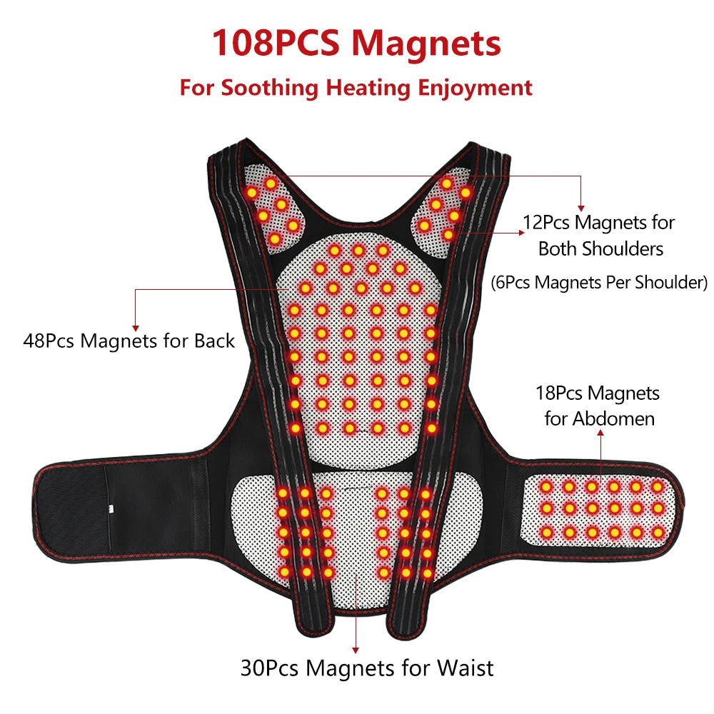 Magnetic Therapy Heating Shoulder Wrap Back Posture Corrector