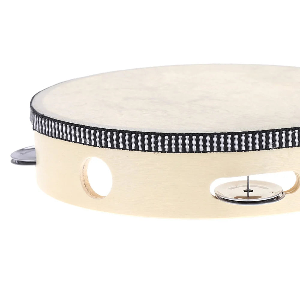 8in Handheld Tambourine - Sound Healing Instrument