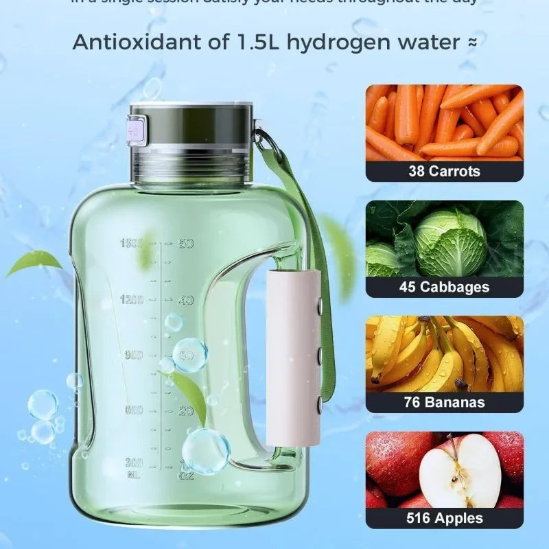 1.5L Rich Molecular Hydrogen Water Generator Sports Bottle