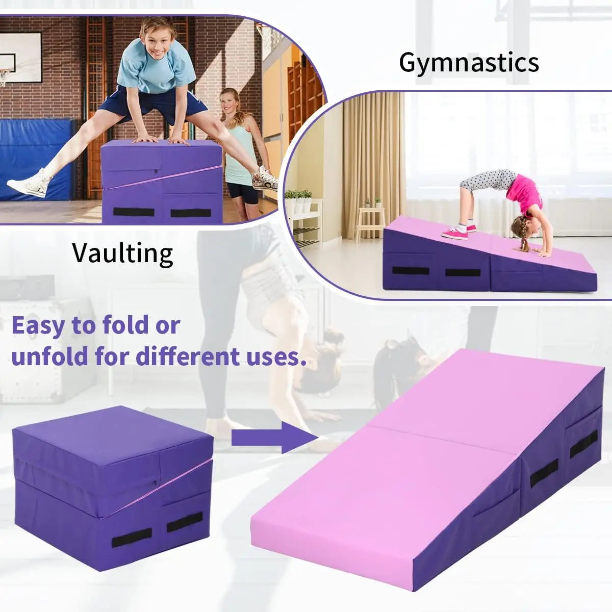 Yoga Gymnastics Folding Incline Mats 48"x24"