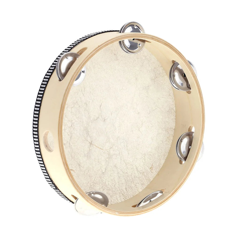 8in Handheld Tambourine - Sound Healing Instrument