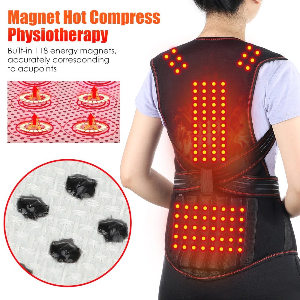 Magnetic Therapy Heating Shoulder Wrap Back Posture Corrector