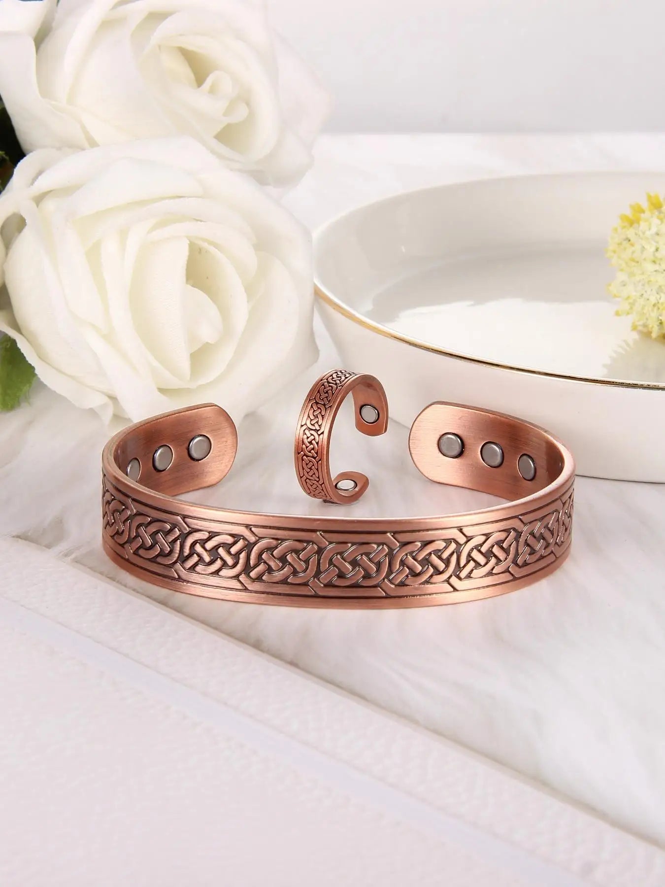 Copper Magnetic Cuff Bracelet