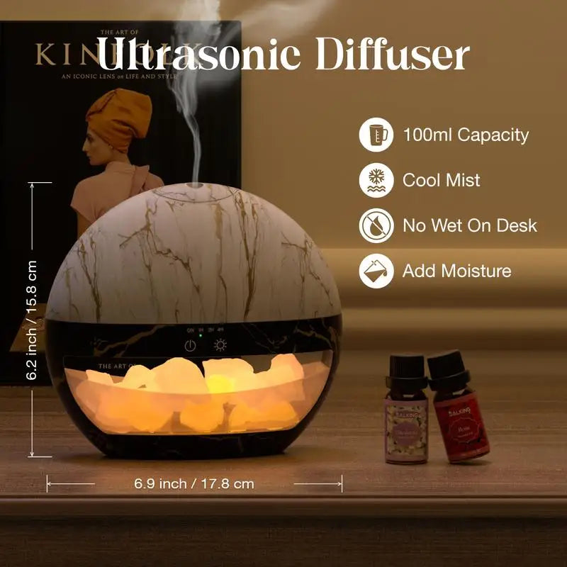 Salt Lamp Diffuser - Humidifier - Air purifier