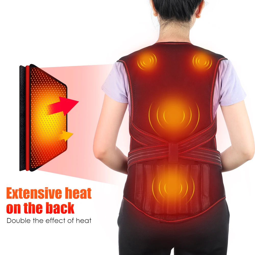 Magnetic Therapy Heating Shoulder Wrap Back Posture Corrector