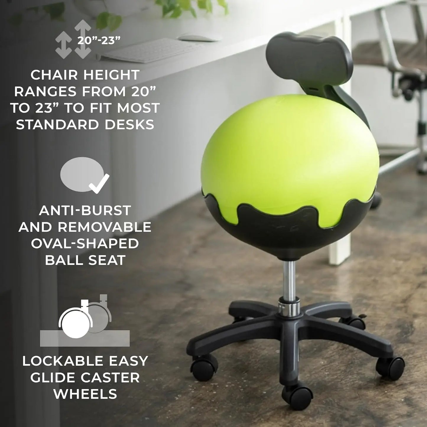 Adjustable Yoga Ball Chair for Office