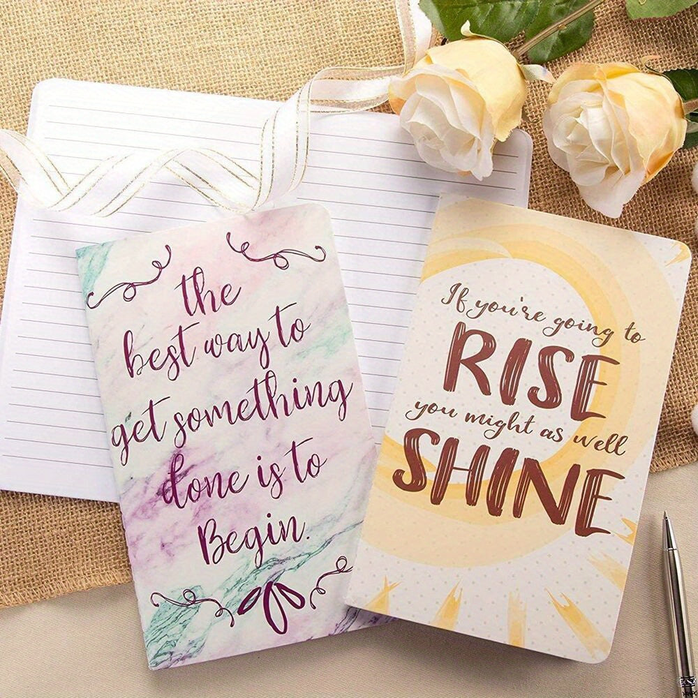 Set of 8 Inspiring Notebooks w/ Motivational Quotes