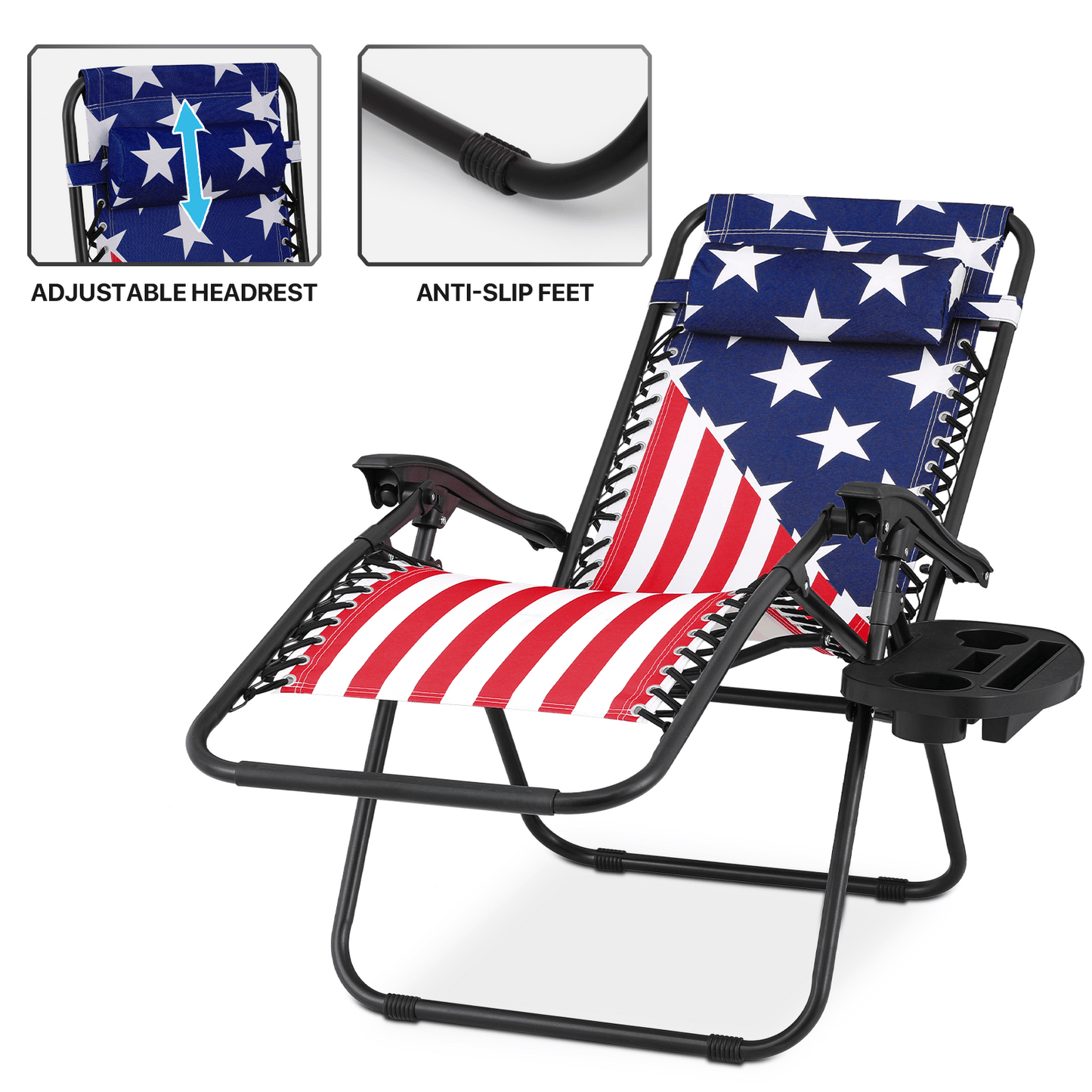 Patriotic Zero Gravity Chair - Great For Reiki