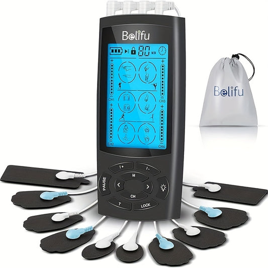 Four-Channel Low-Frequency TENS EMS Physical Therapy Device