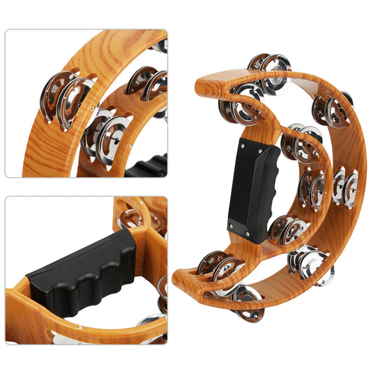 Double Row Handbell Tambourine - Sound Healing