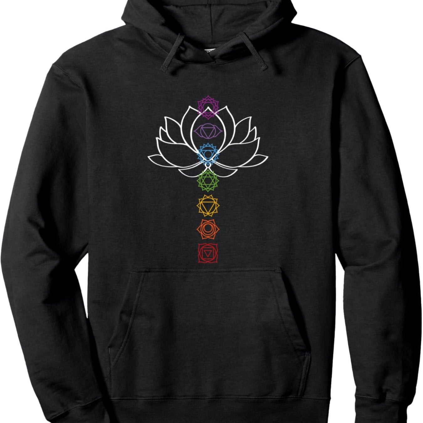 Lotus Chakras Yoga Pullover Hoodie